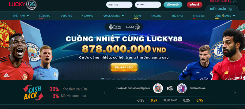 Hệ thống game bài tại Nhà cái Lucky88