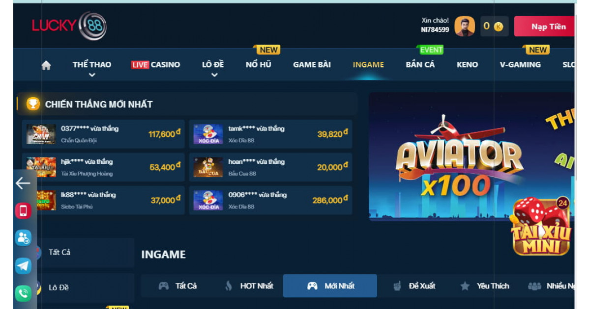 Tổng quan Game bài Lucky88