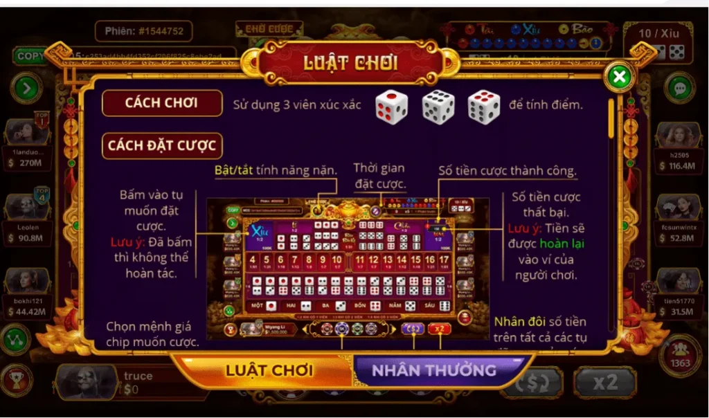 Giới thiệu về Sicbo tài phú Lucky88