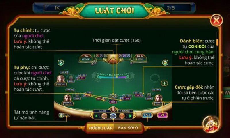 Luật chơi Xì Dách Sunwin chi tiết từ A đến Z